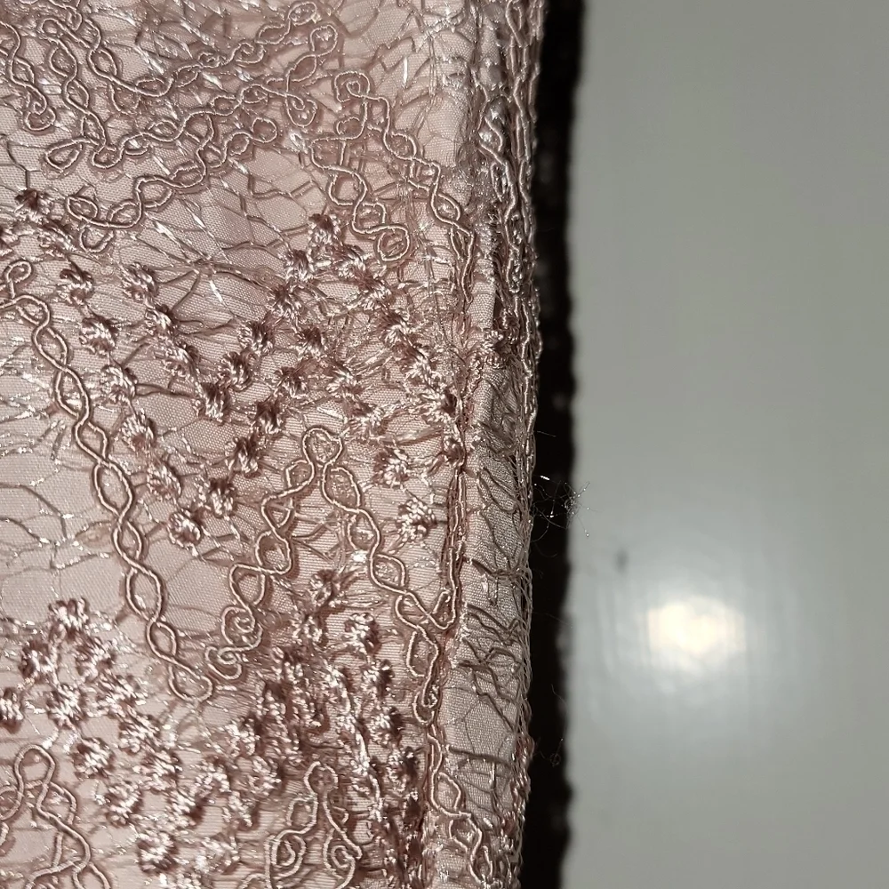 **NWT* Badgley Mischka Big Girl's Maxi Fit-&-Flare Dress - Blush - Size 16 - Picture 4 of 12
